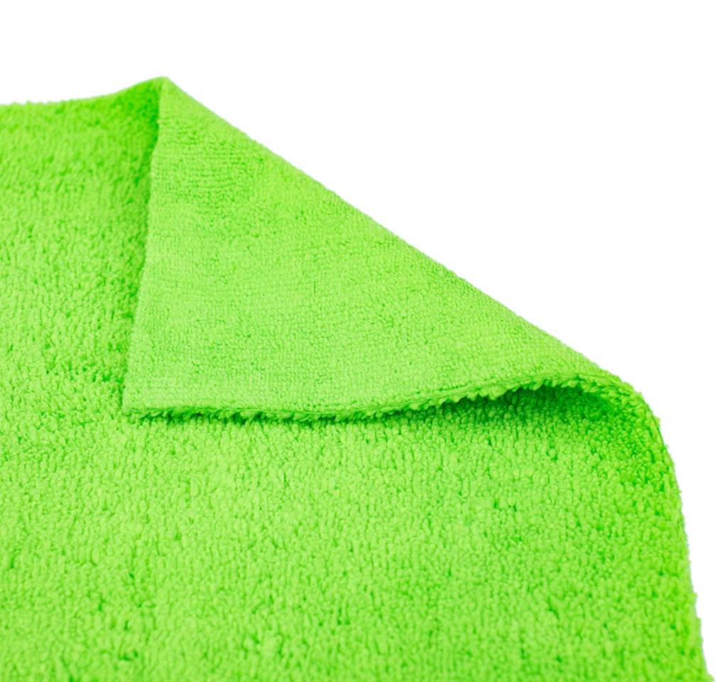 THE RAG COMPANY CREATURE EDGELESS 16 X 16 70/30 ALL PURPOSE MICROFIBER TOWEL - LIME GREEN