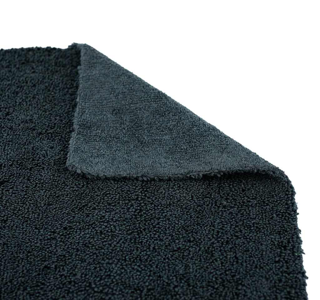 THE RAG COMPANY CREATURE EDGELESS 16 X 16 70/30 ALL PURPOSE MICROFIBER TOWEL - BLACK
