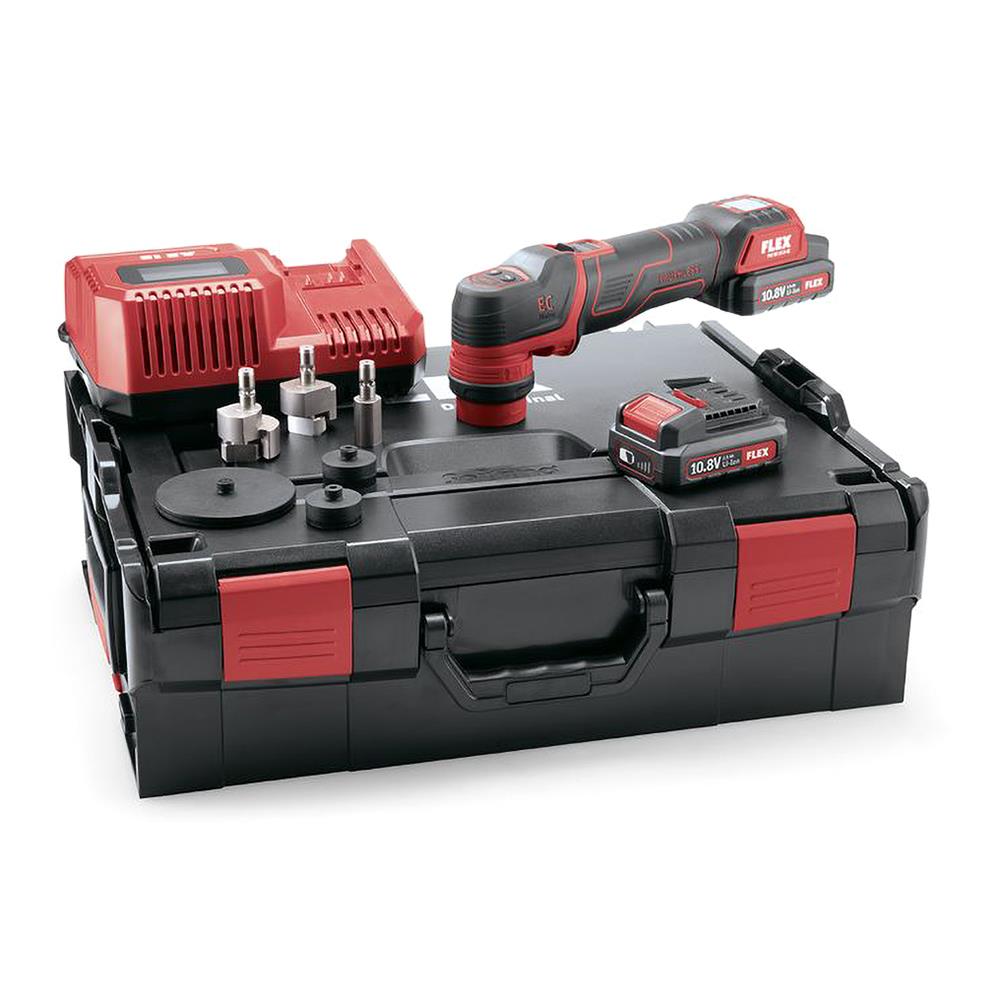 FLEX PXE 80 10.8-EC CORDLESS MINI POLISHER (2 BATTERY SET)